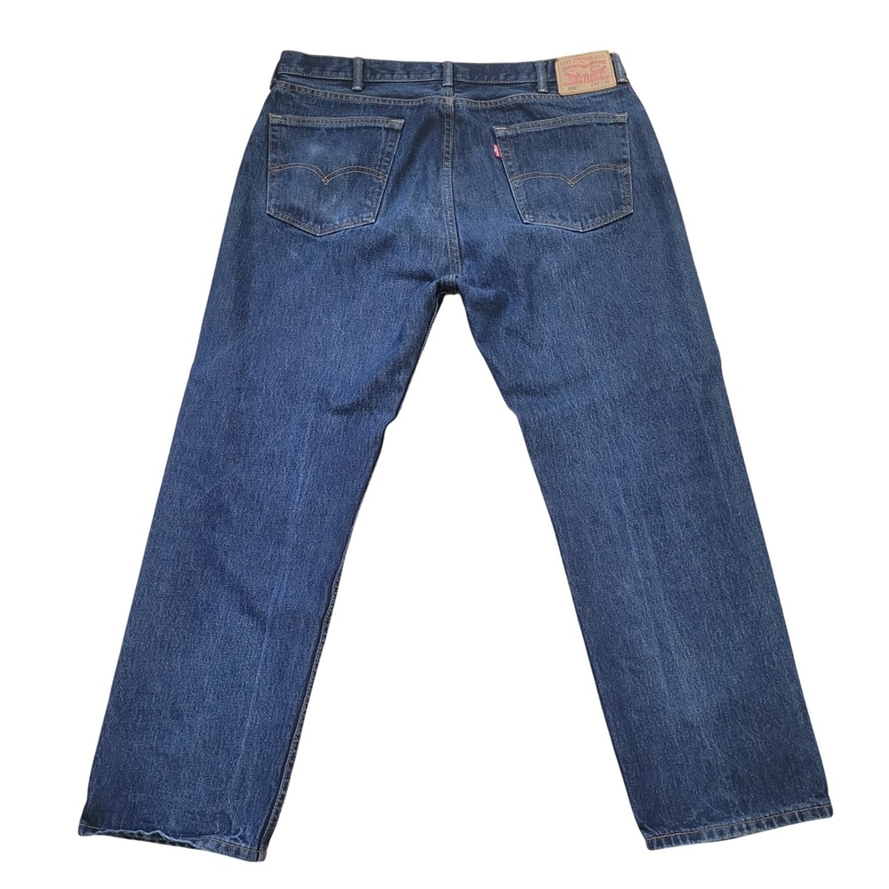 Levi's 505 Regular Fit Straight Leg Jeans Mens 40x30 Dark‎